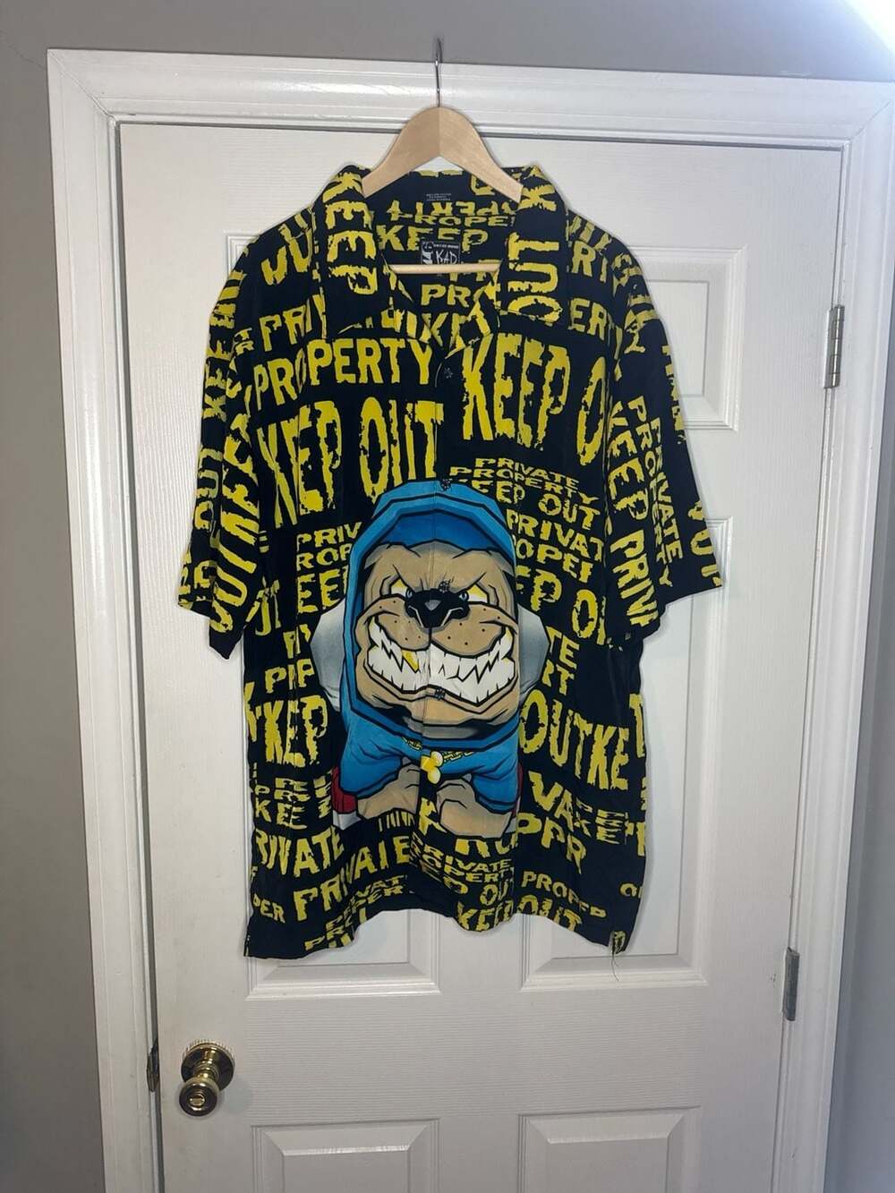 Vintage K.A.D. On The Move Junkyard Bulldog Private Property Shirt XL
